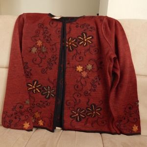 Women's 100% Alpaca Reversible Sweater Cardigan